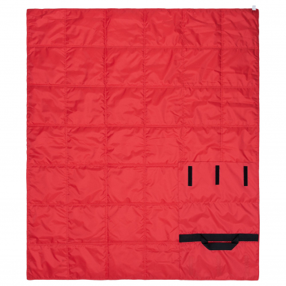 Плед стеганый Camper, красный, с одной стороны