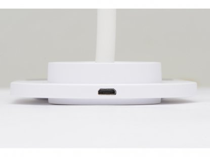 Настольный светильник с беспроводной зарядкой Flamp, вход для USB