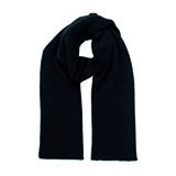 Шарф вязаный двойной WIND SCARF, чёрный