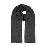 Шарф вязаный двойной WIND SCARF, серый