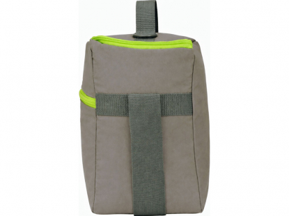 Изотермическая сумка-холодильник Neo Classic c контрастной молнией, зеленое яблоко