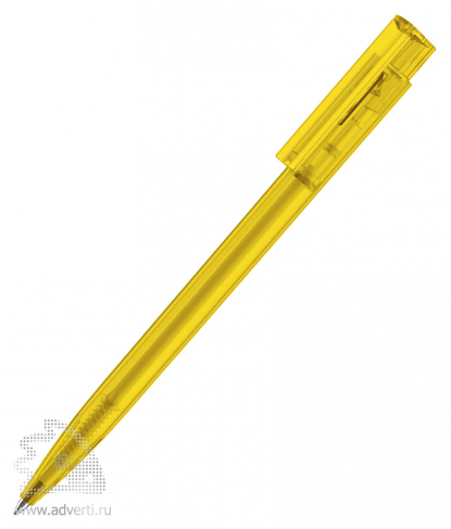 Шариковая ручка New Hit frosted, светло-желтая