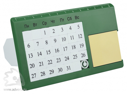 Вечный настольный календарь Плано, зеленый