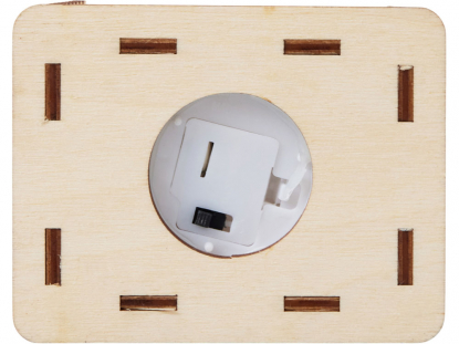 Деревянная подвеска на елку с подсветкой Lumihut