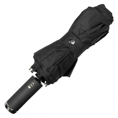 Зонт складной автоматический Forest Lotus Flashlight, черный
