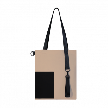 Шоппер Superbag Color, бежевый с чёрным