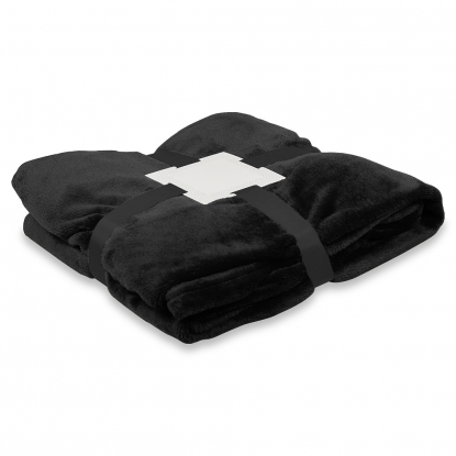 Плед мягкий флисовый Super Soft Comfort Travel, черный