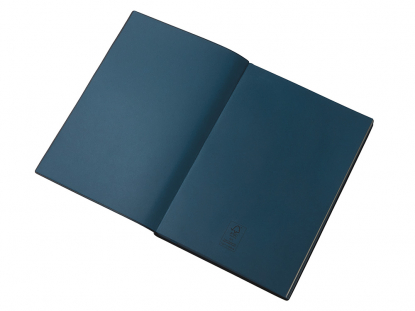 Блокнот в гибкой обложке А5 C1 софт-тач, темно-синий