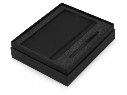 Подарочный набор Moleskine Indiana с блокнотом А5 Soft и ручкой, черный, в коробке