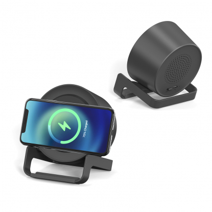 Беспроводная Bluetooth колонка U-Tone c функцией беспроводной зарядки, черная