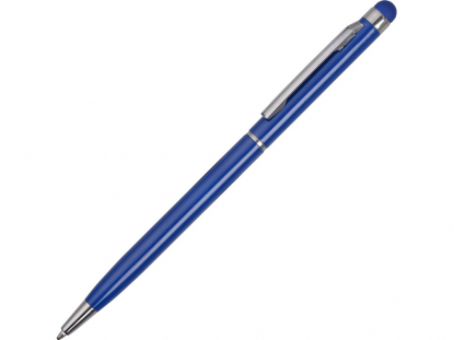 Ручка-стилус металлическая шариковая Jucy, синяя