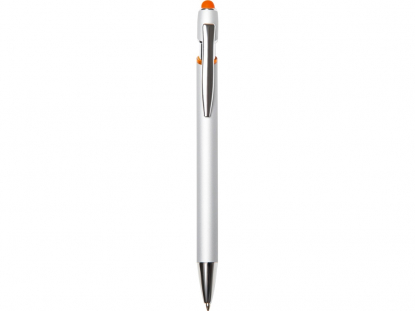 Ручка-стилус металлическая шариковая Sway Monochrome с цветным зеркальным слоем, оранжевая