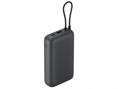 Внешний аккумулятор с встроенным кабелем Xiaomi Power Bank (Integrated Cable), 20000 мАч, темно-серый