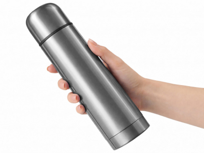 Вакуумный термос Ямал, серебристый