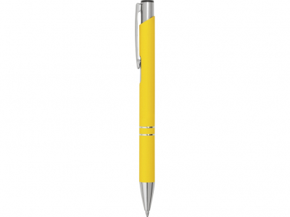 Ручка металлическая шариковая C1 soft-touch, желтая
