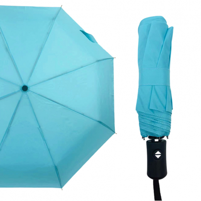 Автоматический противоштормовой зонт Vortex, голубой