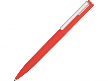 Ручка пластиковая шариковая Bon soft-touch, красная