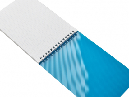 Блокнот А5 в пластиковой обложке, синий