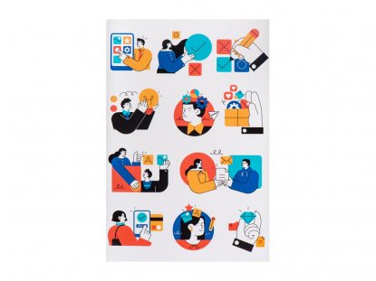 Стикерпак А4 по индивидуальному дизайну