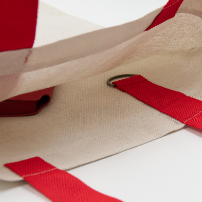 Шоппер Superbag Light, неокрашенный с красным