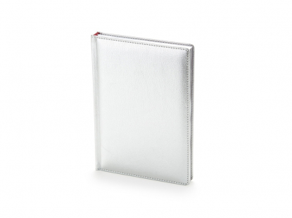 Ежедневники Sidney Nebraska А5, недатированный, с серебристым обрезом, серебристый