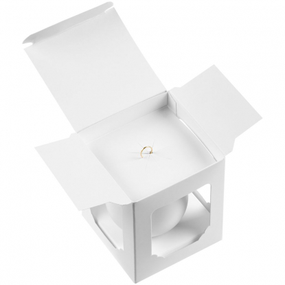 Елочный шар Gala Matt в коробке, 6 см, белый