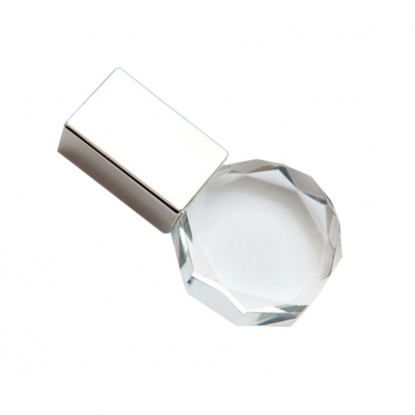 Флешка Diamond c подсветкой, белая