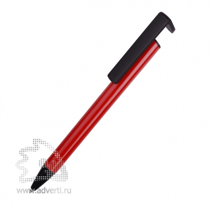 Ручка-подставка шариковая Кипер Металл, красная