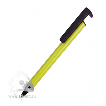Ручка-подставка шариковая Кипер Металл, светло-зелёная