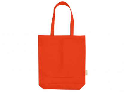 Сумка Fixy из переработанного хлопка 220 г/м2 с фиксирующей лентой, оранжевая