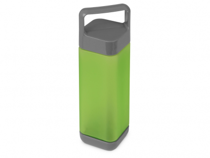 Бутылка для воды Balk, soft-touch, ярко-зеленая, вид сбоку