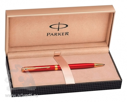 Шариковая ручка Parker Sonnet Laque Red GT, подарочный футляр