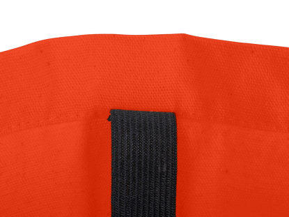 Сумка Fixy из переработанного хлопка 220 г/м2 с фиксирующей лентой, оранжевая