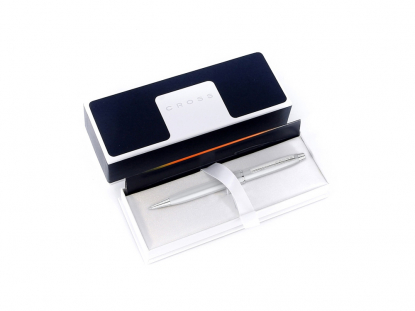 Шариковая ручка Stratford, матовый серебристый в подарочной коробке