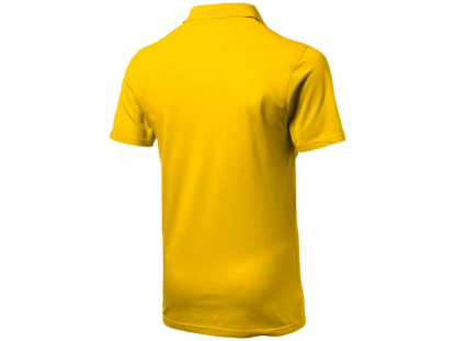 Рубашка поло First, мужская, жёлтая, спина