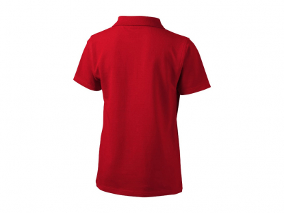Рубашка поло First, детская, красная, сзади
