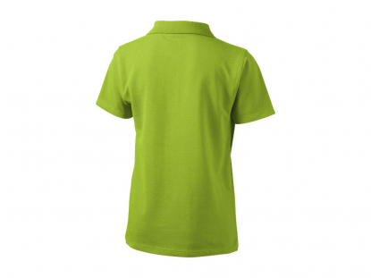 Рубашка поло First, детская, зеленая, сзади