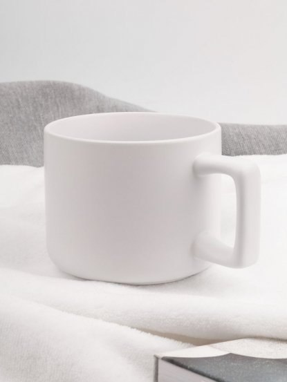 Чашка Jumbo в коробке матовая, белая