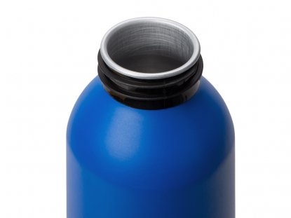 Алюминиевая бутылка для воды с ручкой Plain Alu, синяя
