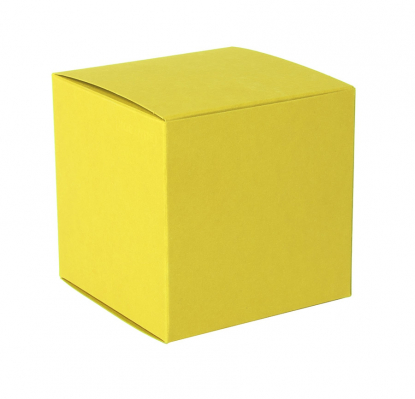 Коробка подарочная Cube, жёлтая