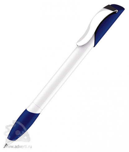 Шариковая ручка Hattrix Polished Basic + Metallclip + Softgriffzone, темно-синяя