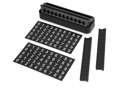 Табличка Tempark с номером телефона для временной парковки, черная