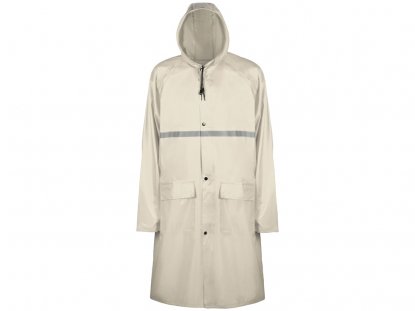 Дождевик со светоотражающей тесьмой Lanai, молочный