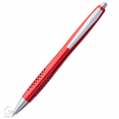 Ручка шариковая Barracuda, красная, клип