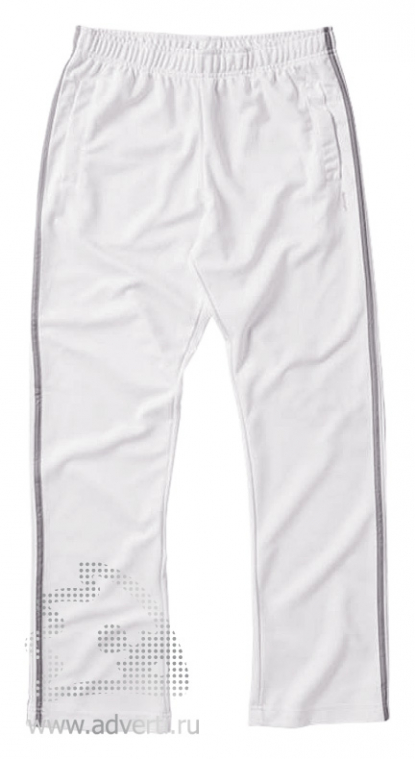 Спортивные брюки Moss, мужские, белые, спереди