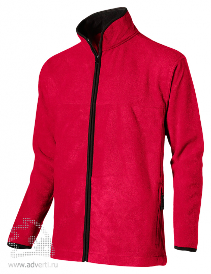 Куртка мужская, Slazenger, красная с черным