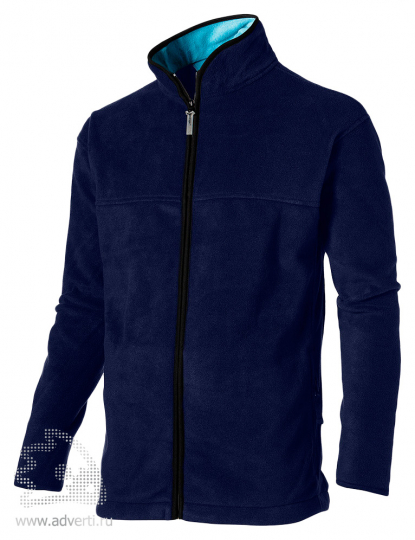 Куртка мужская, Slazenger, темно-синяя с голубым