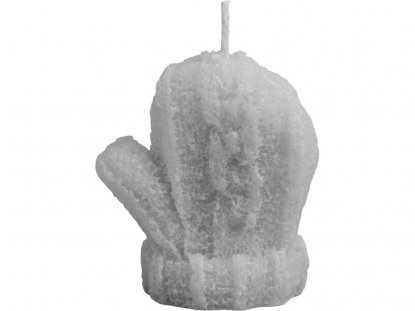 Свеча Рукавичка, серая