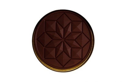 Медаль шоколадная в жестяной банке, 60 г, рельеф звезда