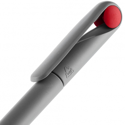 Ручка шариковая Prodir DS1 TMM Dot, серая с ярко-красным